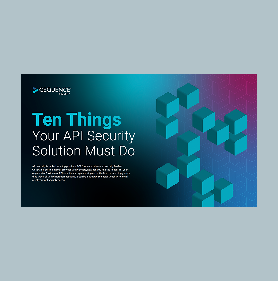 Ten Things Your API Security Solution Must Do